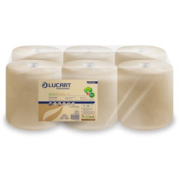Prosop Rola cu derulare normala / centrala Lucart Econatural 135 ml, 2 straturi, 6 role/bax Prosop Rola cu derulare normala / centrala Lucart Econatural 135 ml, 2 straturi, 6 role/bax