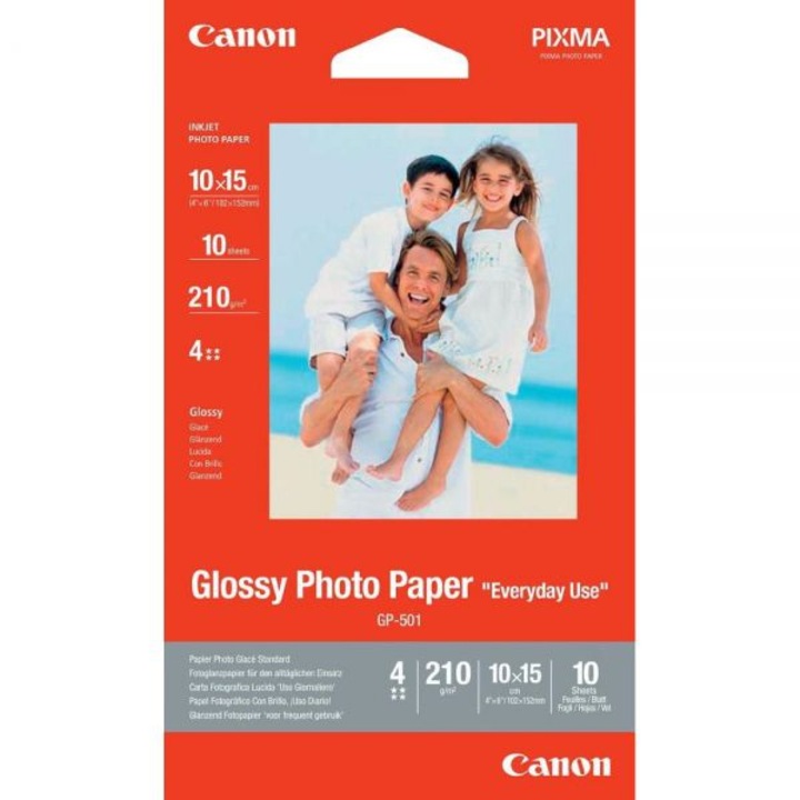 Hartie foto Canon GP-501 10x15cm, 10 coli glossy 210g