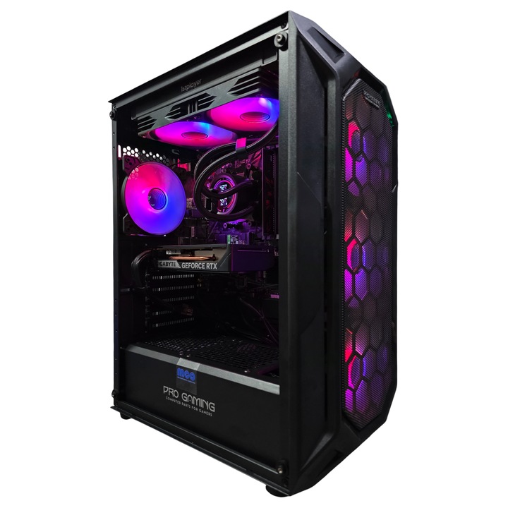 Настолен компютър за игри MCO, AMD Ryzen 5 5500 до 4.2GHz, 16/32GB DDR4, 1TB SSD M.2, GeForce® RTX 5050 8GB GDDR6, Windows 11 PRO