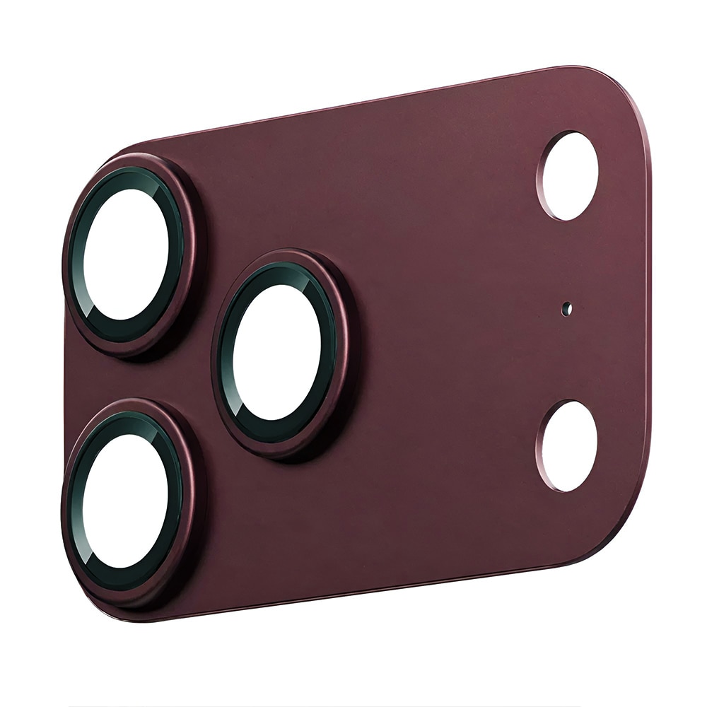 Protectie Camera Foto Lito, Crown Halo AR + AF Camera Lens, pentru iPhone 18 Pro Max, Visiniu (Dark Cherry)