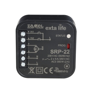 Dispozitiv wireless de control pentru jaluzele ZAMEL, SRP-22, Negru Dispozitiv wireless de control pentru jaluzele ZAMEL, SRP-22, Negru