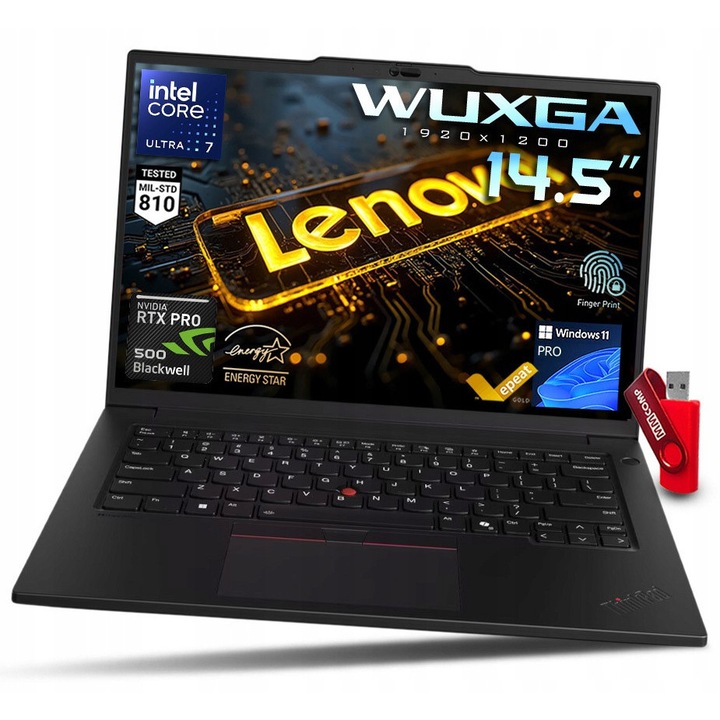 Laptop Lenovo ThinkPad P14s G6, Intel Core Ultra 7 255H, 96GB 1TB SSD, 14 "5" WUXGA 1920x1200 IPS, NVIDIA RTX PRO 500 Blackwell 6GB GDDR7, Windows 11 Pro