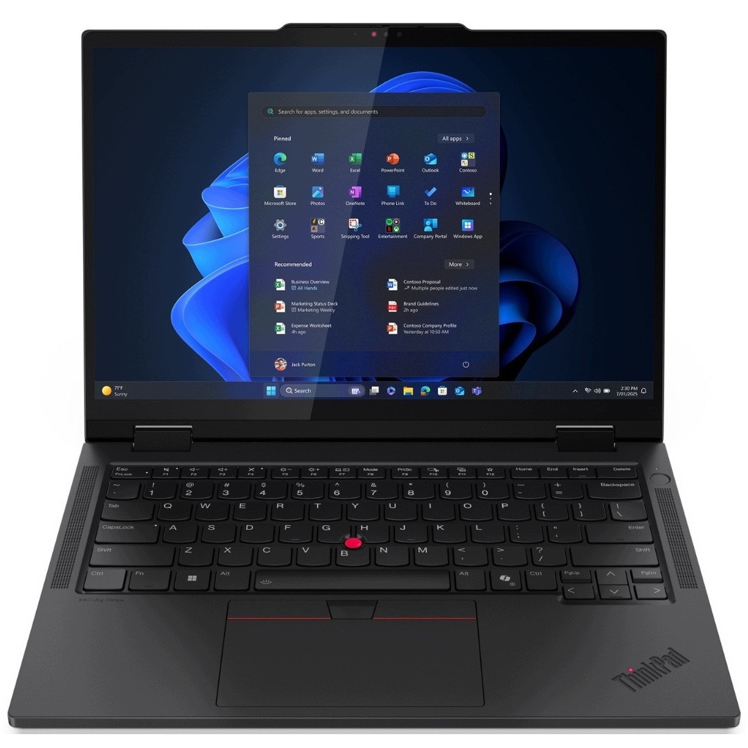 Laptop Lenovo ThinkPad T14s 2-in-1 G1, Intel Core Ultra 7 265U, 64GB 4TB SSD, 14" WUXGA 1920x1200 IPS Touch, Intel Graphics, Windows 11 Pro