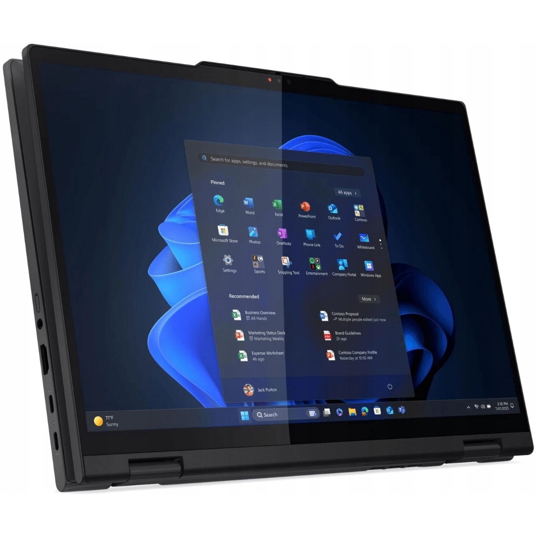 Laptop Lenovo ThinkPad T14s 2-in-1 G1, Intel Core Ultra 7 265U, 64GB 4TB SSD, 14" WUXGA 1920x1200 IPS Touch, Intel Graphics, Windows 11 Pro
