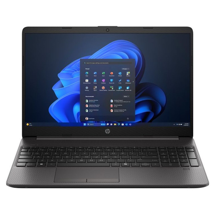 Laptop HP 250R G9, 15.6 inch 1920x1080, Intel Core 7 -150U 10 C / 12 T, 1.8 GHz - 5.40 GHz, 12 MB cache, 55 W, 32 GB DDR4, 1 TB SSD, Intel Graphics, Free DOS, Tastatura English, Negru
