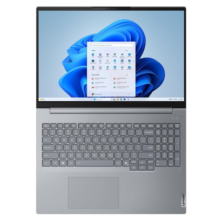 Laptop Lenovo ThinkBook 16 G9 IRL, 16'' WUXGA IPS, Procesor Intel Core 7 240H (24M Cache, up to 5.20 GHz), 16GB DDR5, 1TB SSD, No OS, Arctic Grey