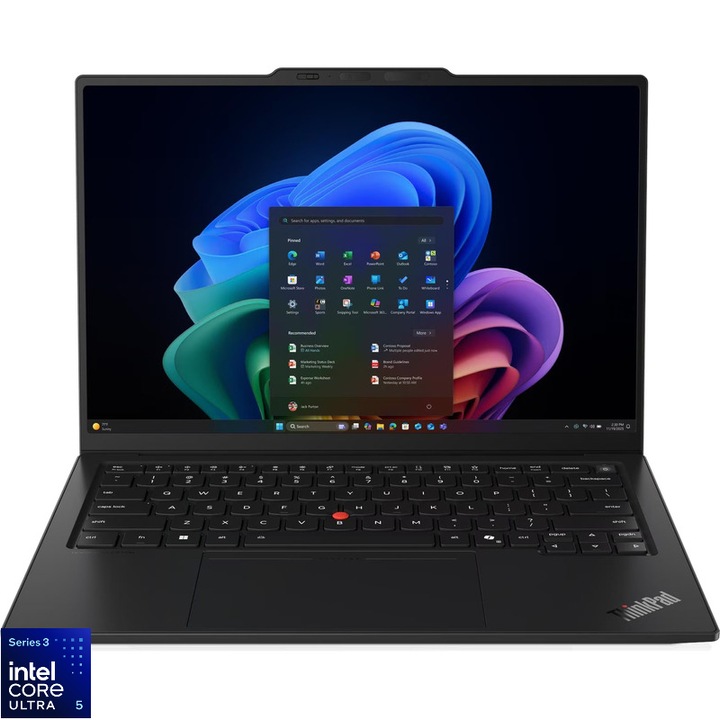 Laptop Lenovo 14'' ThinkPad X1 Carbon Gen 14 Aura Edition, WUXGA IPS Touch, Procesor Intel® Core™ Ultra 5 335 (12M Cache, up to 4.60 GHz), 32GB LPDDR5X, 512GB SSD, Intel Graphics, Win 11 Pro, Black