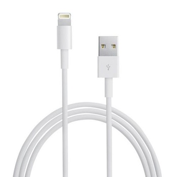 Cablu de date si incarcare original iPhone, MD818ZM/A, alb Cablu de date si incarcare original iPhone, MD818ZM/A, alb