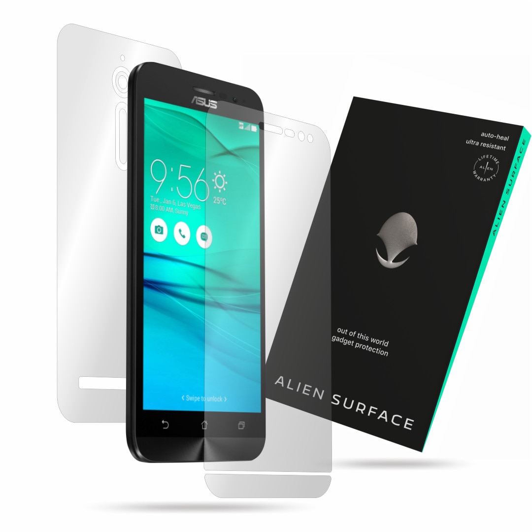 Folie Alien Surface, Asus ZenFone GO ZB500KL, protectie ecran, spate