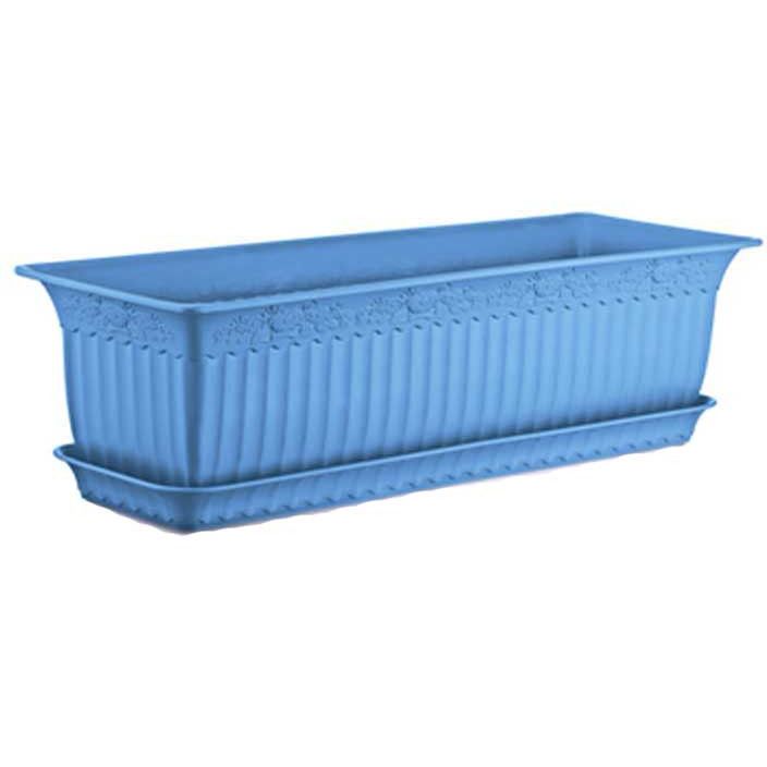 Jardiniera ANTIK 13lt 60x20x17cm BLUE