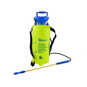 Pulverizator manual cu presiune Geko G73203, Capacitate 8l, Galben Pulverizator manual cu presiune Geko G73203, Capacitate 8l, Galben