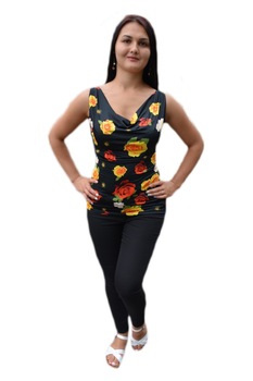 bluza fashion de vara cu imprimeu abstract dampj exclusive negrugalben imagen 36_0_
0
