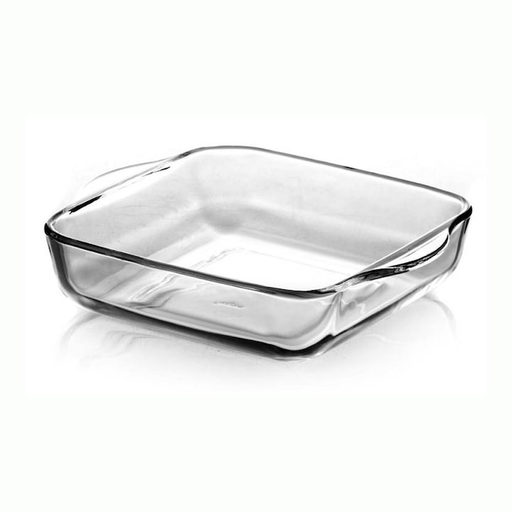 Borcam hőálló tál, fedél nélkül, négyzet alakú, 3,5 L