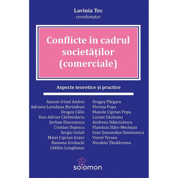 Conflicte In Cadrul Societatilor (comerciale) - Lavinia Tec