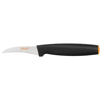 Cutit curbat pentru curatat Fiskars Functional Form, 7 cm, Otel inoxidabil Cutit curbat pentru curatat Fiskars Functional Form, 7 cm, Otel inoxidabil