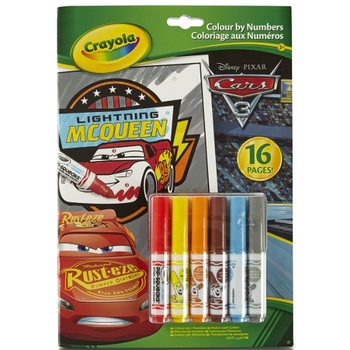 Set Crayola Coloreaza dupa Numere Cars 2018 Set Crayola Coloreaza dupa Numere Cars 2018