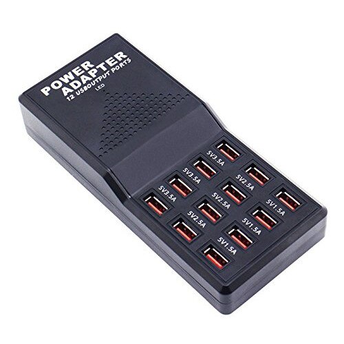 USB multifunctional de mare viteza cu 12 porturi , pentru alimentare USB cu incarcare 5V / 3.5A 5V / 2.5A 5V / 1.5A, special ptr biroul tau sau calatorii pentru telefoane, tablet si alte dispozitive cu alimentare USB - Phuture®