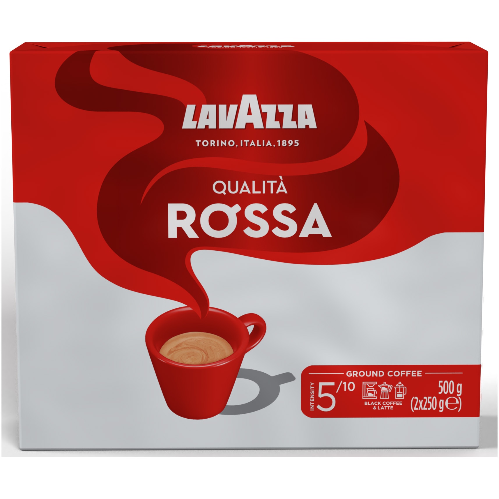 Cafea macinata, Lavazza Qualita Rossa 2 buc x 250 g