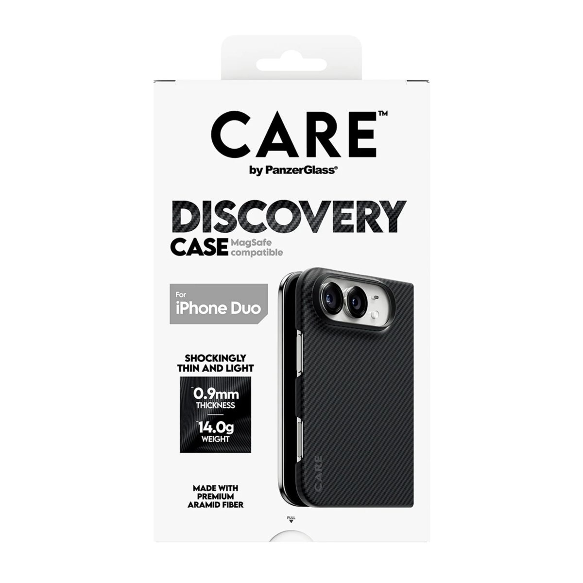 Carcasă PanzerGlass Discovery Case pentru Apple iPhone Duo cu MagSafe, materiale durabile, design elegant, transparentă