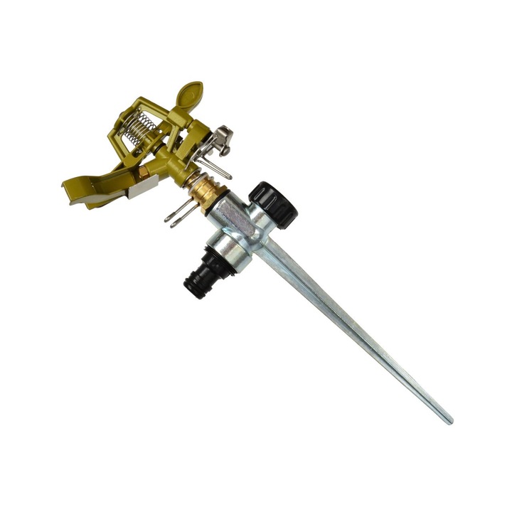 Aspersor metalic cu impuls, 360 °, Geko, G73051