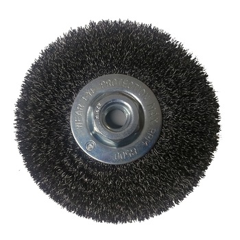 Perie sarma tip circular cu filet , diametru 115mm Perie sarma tip circular cu filet , diametru 115mm