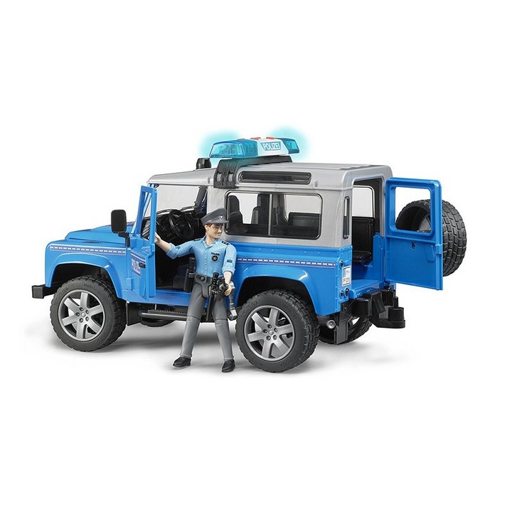 Vehicul de politie cu politist,Bruder, Land Rover, 02597