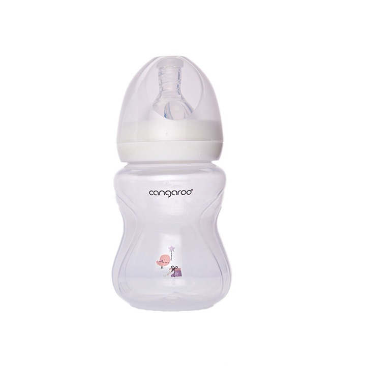 Cumisüveg Kangaroo 160ml Birdy Pink