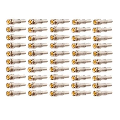 Set 50 buc Mufa semnal video BNC Tata pentru cablu coaxial