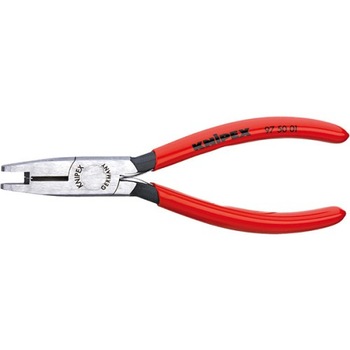 Cleste de sertizare pentru conectori Scotchlok, KNIPEX, 97 50 01, CrV, 155 mm Cleste de sertizare pentru conectori Scotchlok, KNIPEX, 97 50 01, CrV, 155 mm