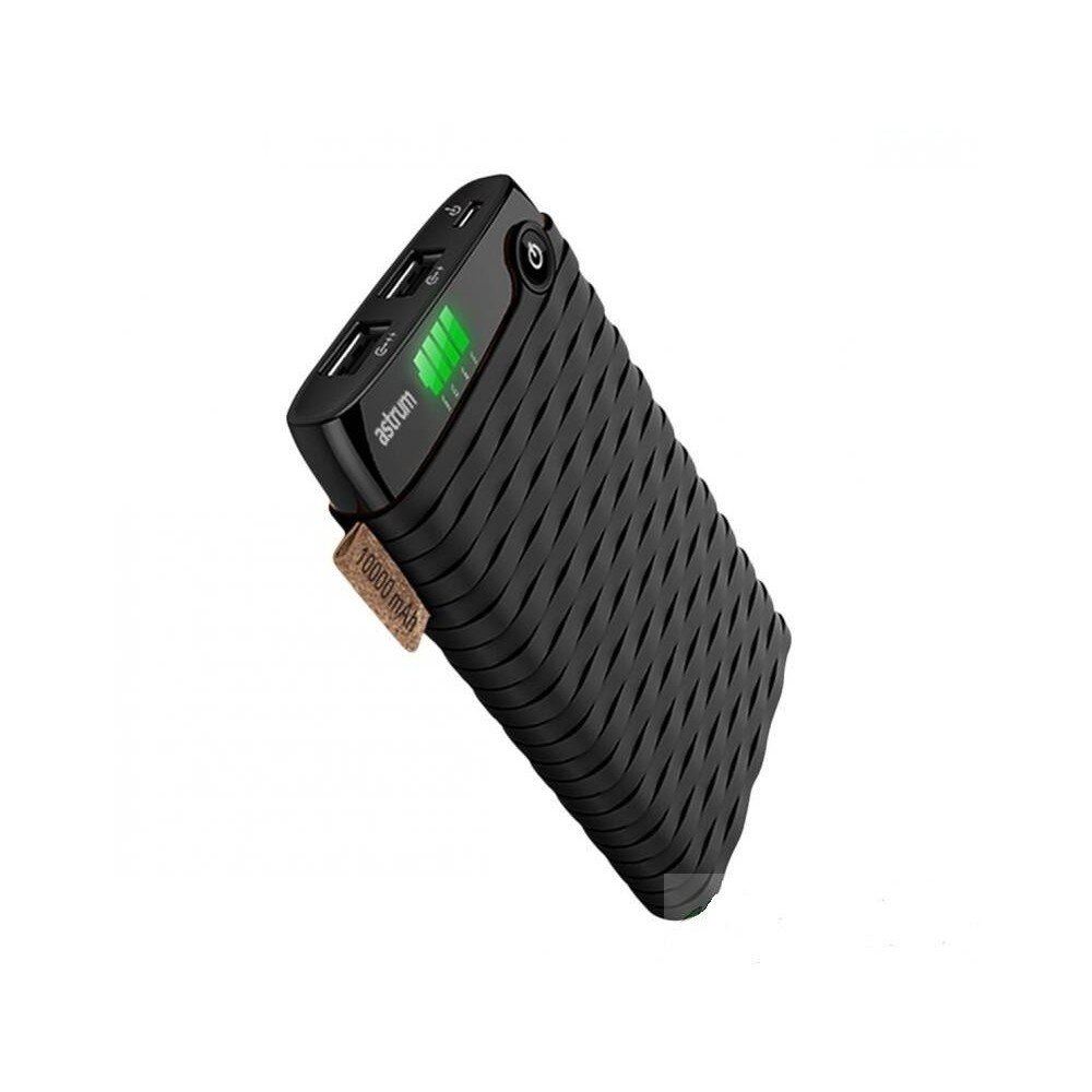 Power Bank LED cu Afisaj 10000 mAh Astrum PB100M2A Negru
