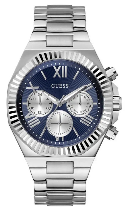 Мъжки часовник Guess, диаметър на корпуса 44 мм, водоустойчивост 5 ATM, GW0703G8