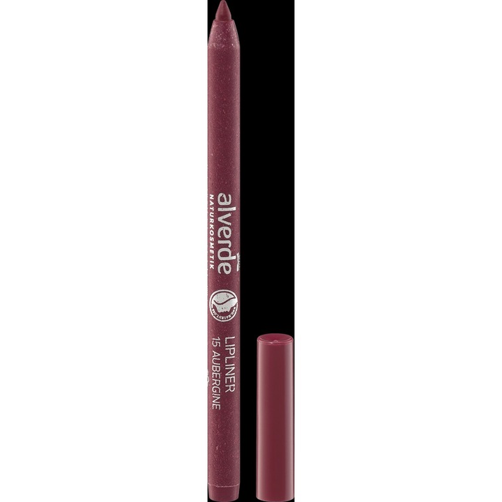 Creion contur de buze Alverde, 15 Aubergine, mov, 1, 2 g