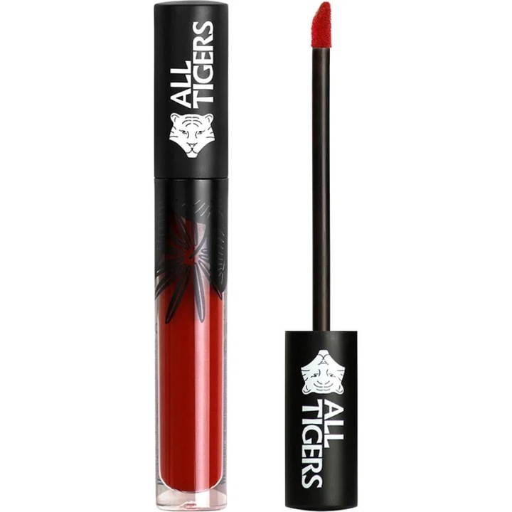 Ruj, All Tigers, gloss natural și vegan, roșu, 8 ml, tester