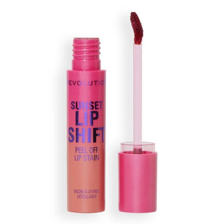 Ruj Makeup Revolution, Sunset Lip Shift, vegan, rezistent, roz, 3.6 ml
