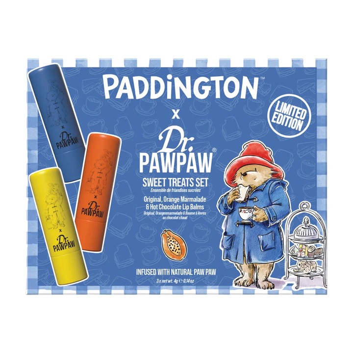 Set Ruj Dr. PawPaw, Portocaliu, 3x4g