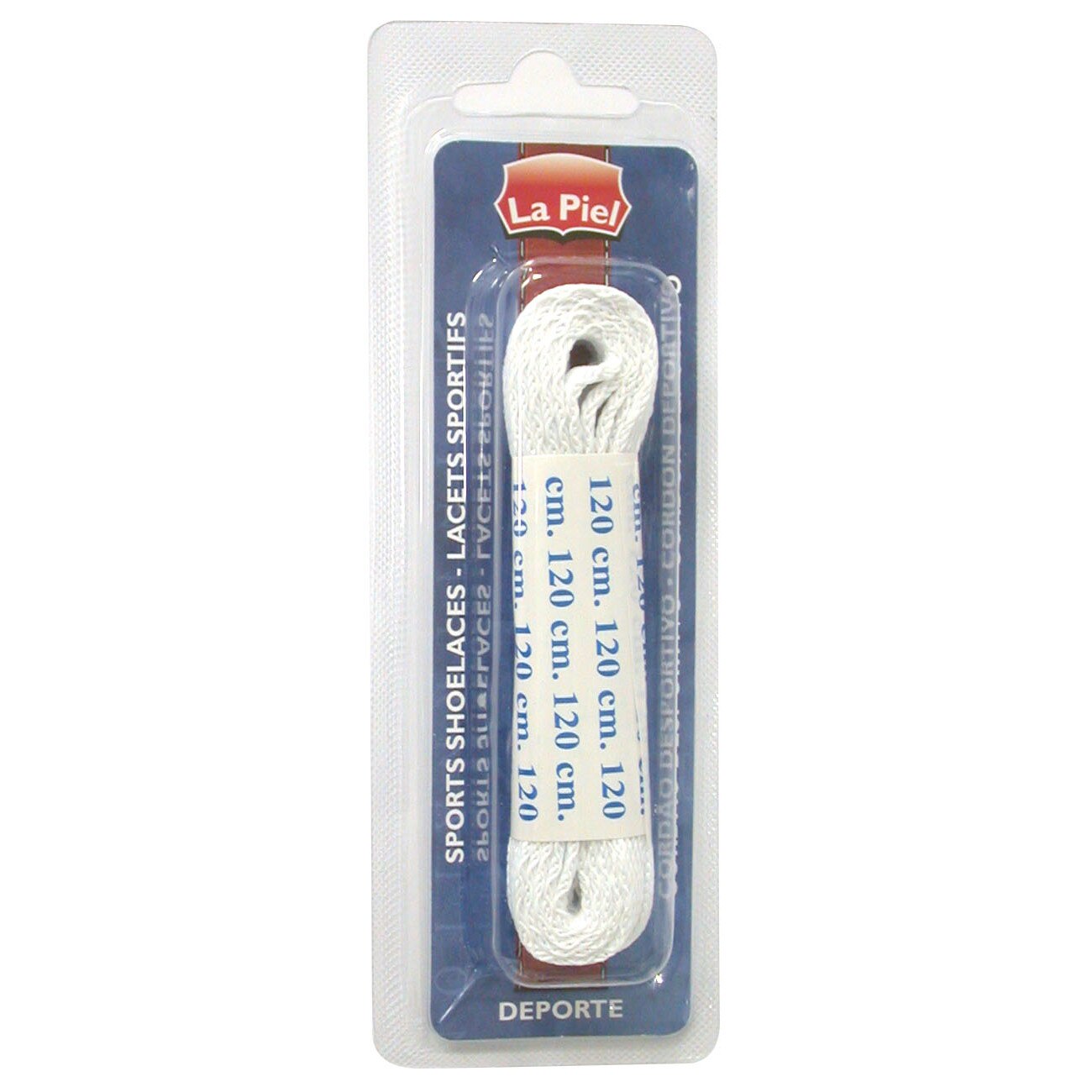 Sireturi deporte alb 120cm LA PIEL