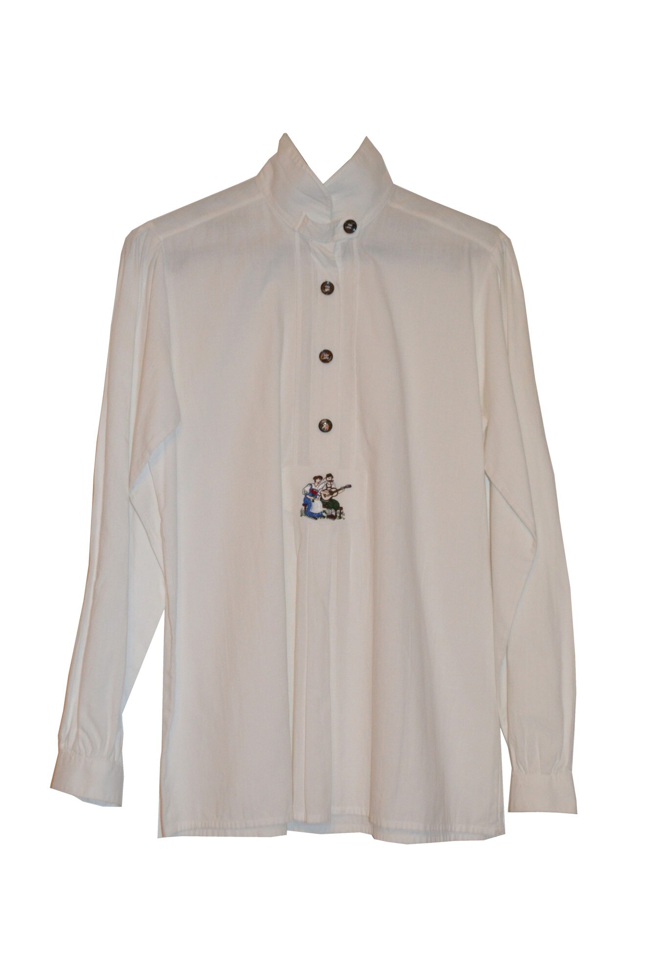 Camasa din bumbac, marime 40EU,cu broderie si nasturi