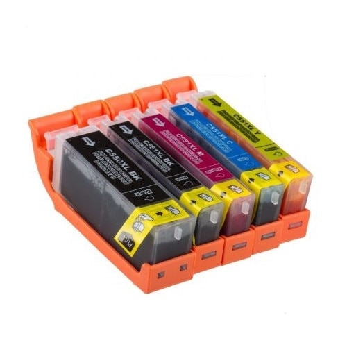 550XL Set Cartuse Ink Compatibile Canon PGI-550XL / CLI-551XL (2BK + C+ M + Y)