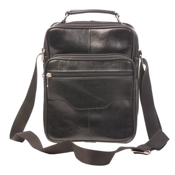 Borseta de umar eleganta din piele naturala de culoare neagra Borseta de umar eleganta din piele naturala de culoare neagra