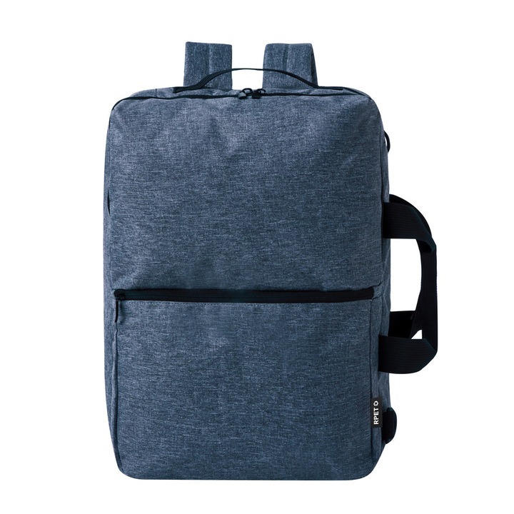 Rucsac Laptop 15 Inch AiKarz AiDesign, 3 in 1, Geanta de Umar si Documente, Compartiment Captusit, RPET 600D, Albastru