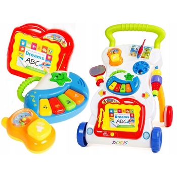 Premergator 2 in 1, Centru de Activitati in limba engleza cu Lumini si Sunete, Pian, Telefon, Tabla de scris , Multicolor Premergator 2 in 1, Centru de Activitati in limba engleza cu Lumini si Sunete, Pian, Telefon, Tabla de scris , Multicolor