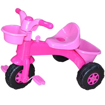 Tricicleta plastic My First Trike Dolu , Roz , Robentoys Tricicleta plastic My First Trike Dolu , Roz , Robentoys