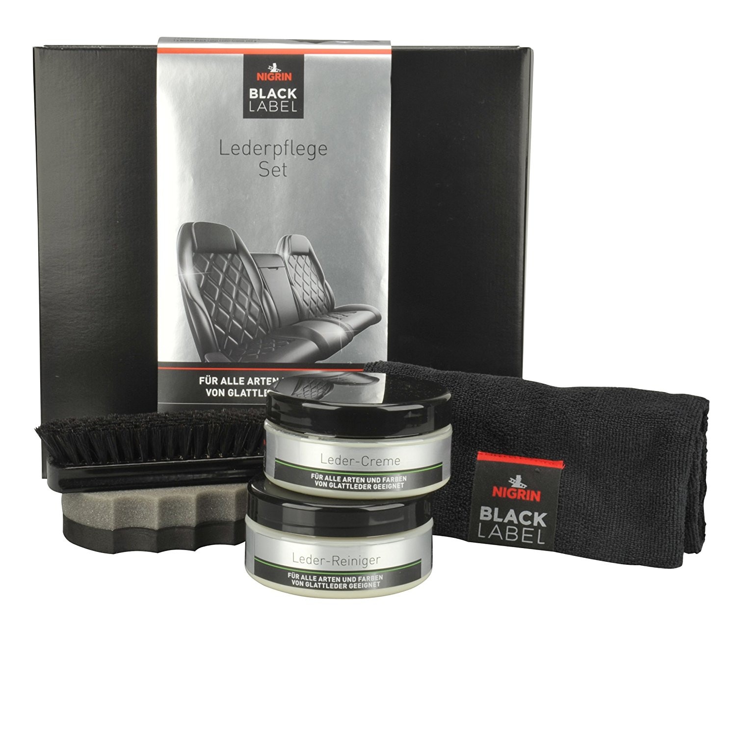 Set pentru curatare si intretinere piele Nigrin Black