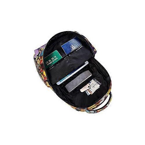 Rucsac din Oxford 600D cu print The Simpsons, compartiment pentru laptop 15 inch, curele reglabile si buzunare laterale, multicolor