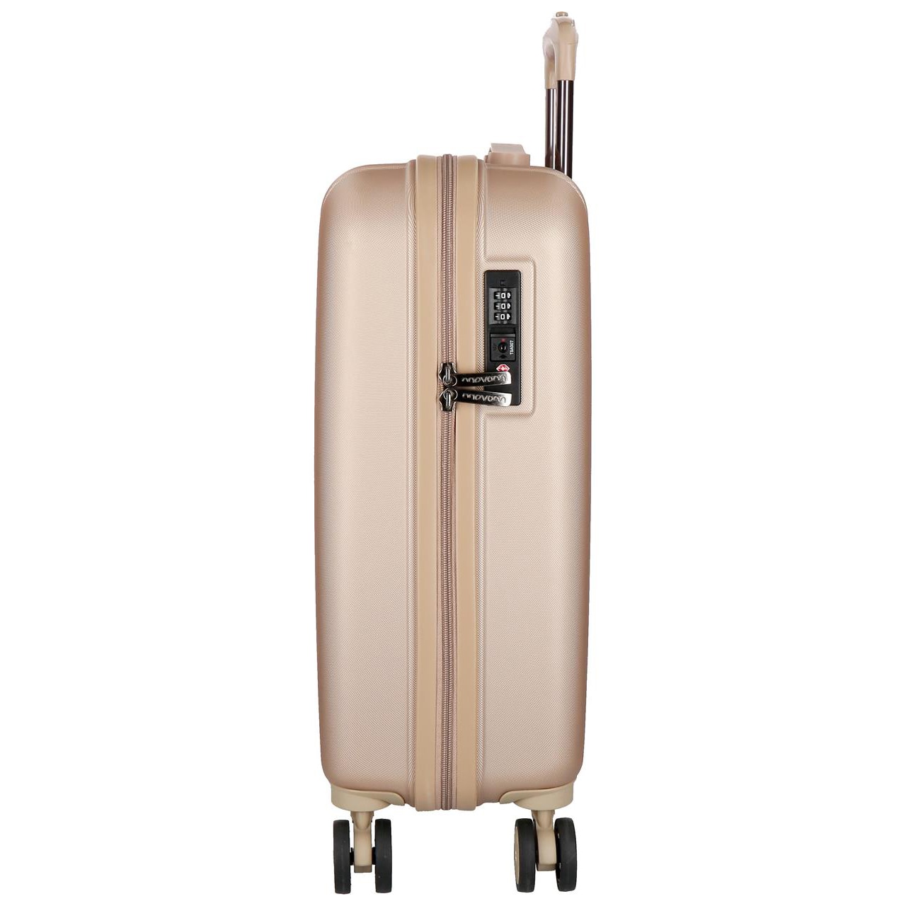 Movom Wood Kofferset 3-teilig - ABS Koffer 55/65/75 Cm Mit TSA Schloss