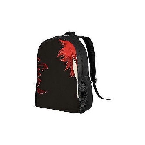 Rucsac din Oxford 600D cu imprimeu Gaara, compartiment pentru laptop 15 inch, rezistent la apa, negru/rosu, FRU-CJK0424-260827-1645