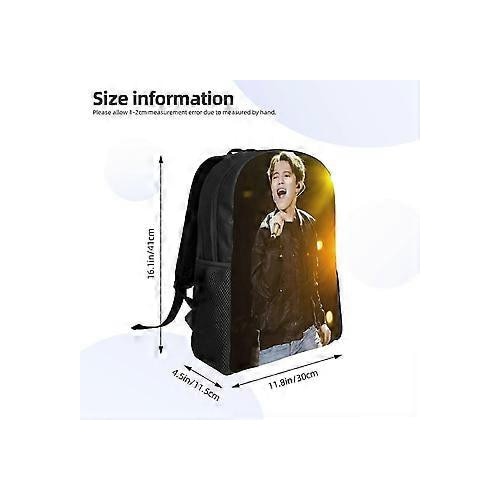 Rucsac textil Oxford 600D cu imprimeu frontal full-print, compartiment pentru laptop 15", multicolor