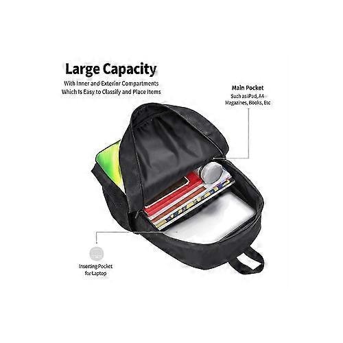 Rucsac laptop tk628 Venom din Oxford 600D rezistent la apa, compartiment pentru laptop 15", bretele late si ventilate, imprimeu multicolor