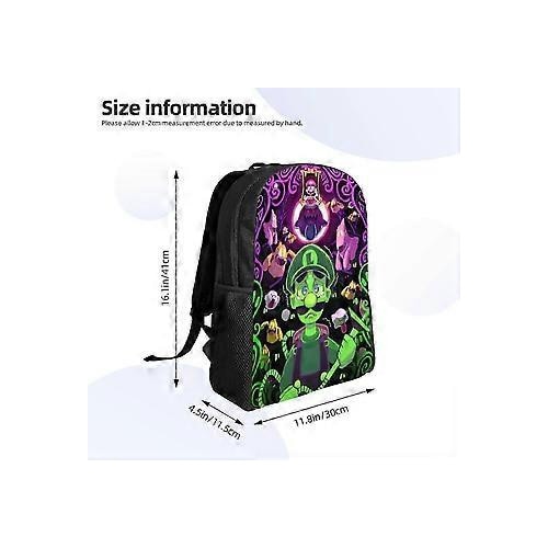 Rucsac Venom, material 600D Oxford rezistent la apa cu print frontal 3D, compartiment pentru laptop 15 inch, multicolor