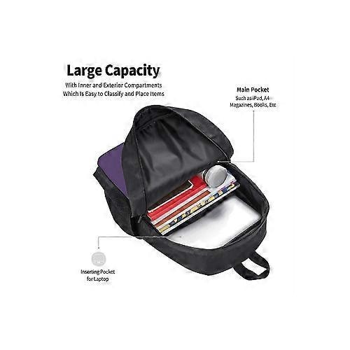 Rucsac casual din poliester 600D cu imprimeu Venom, compartiment pentru laptop 15", Multicolor, model FRU-CJK0424-260826-2082